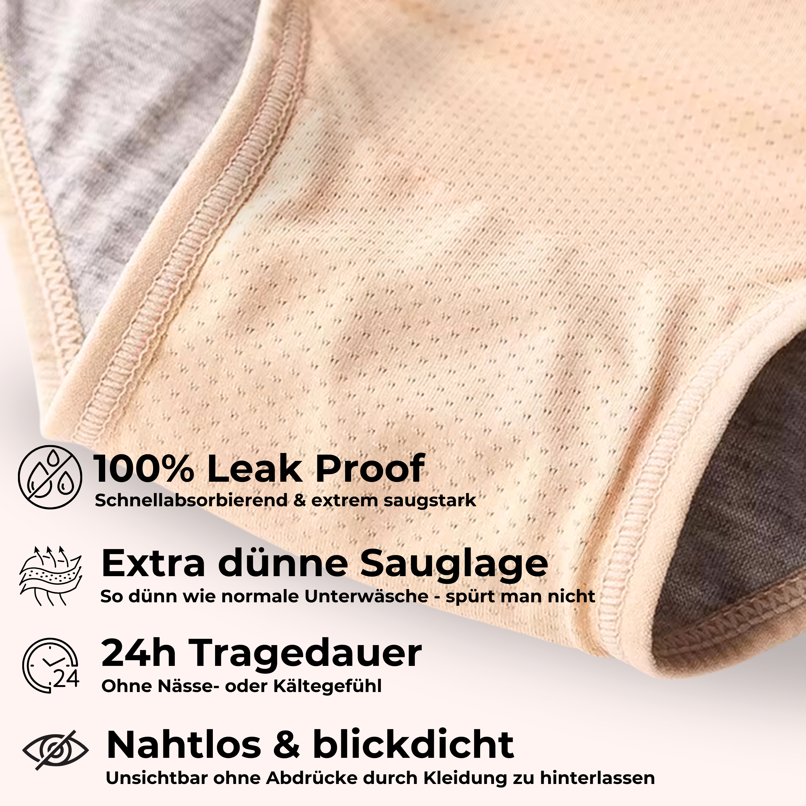 BeDry™ - Bequeme & diskrete auslaufsichere Panties