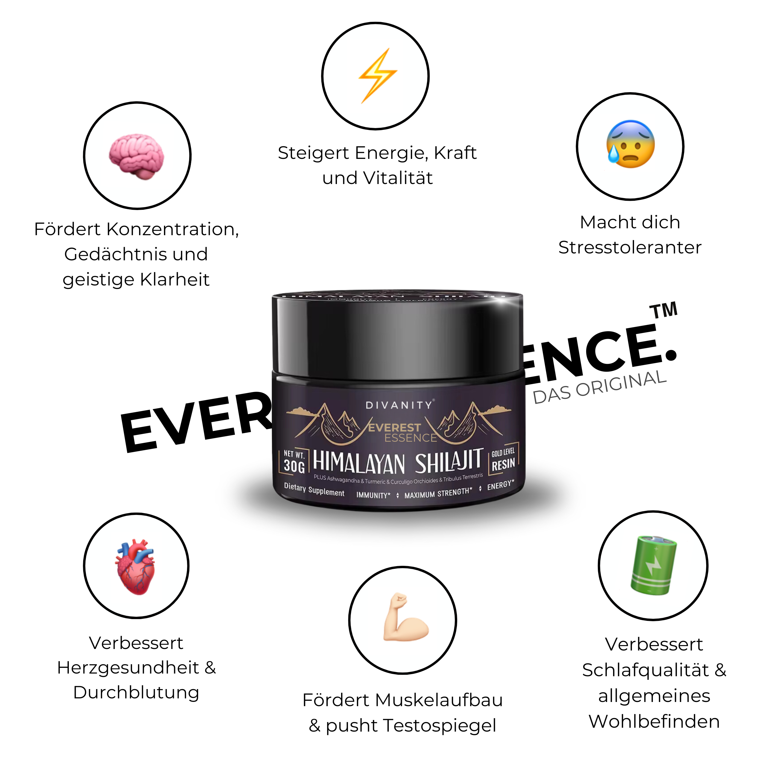 100% Shilajit Everest Essence™ - Pflanzliches Supplement